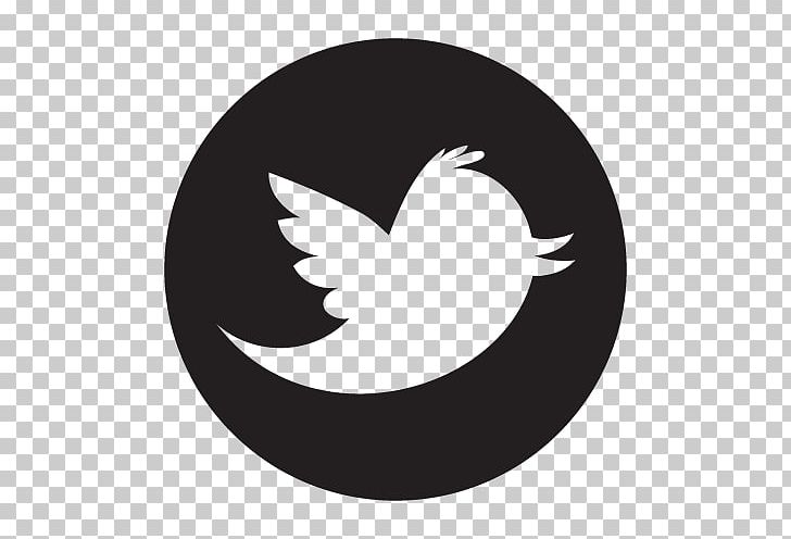 Logo Black And White Social Media Computer Icons PNG, Clipart, Advertising, Beak, Bird, Black And White, Circle Free PNG Download