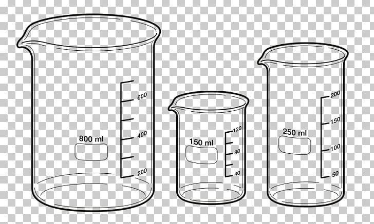 Beaker Laboratory Flasks PNG, Clipart, Angle, Area, Art, Beaker, Black And White Free PNG Download