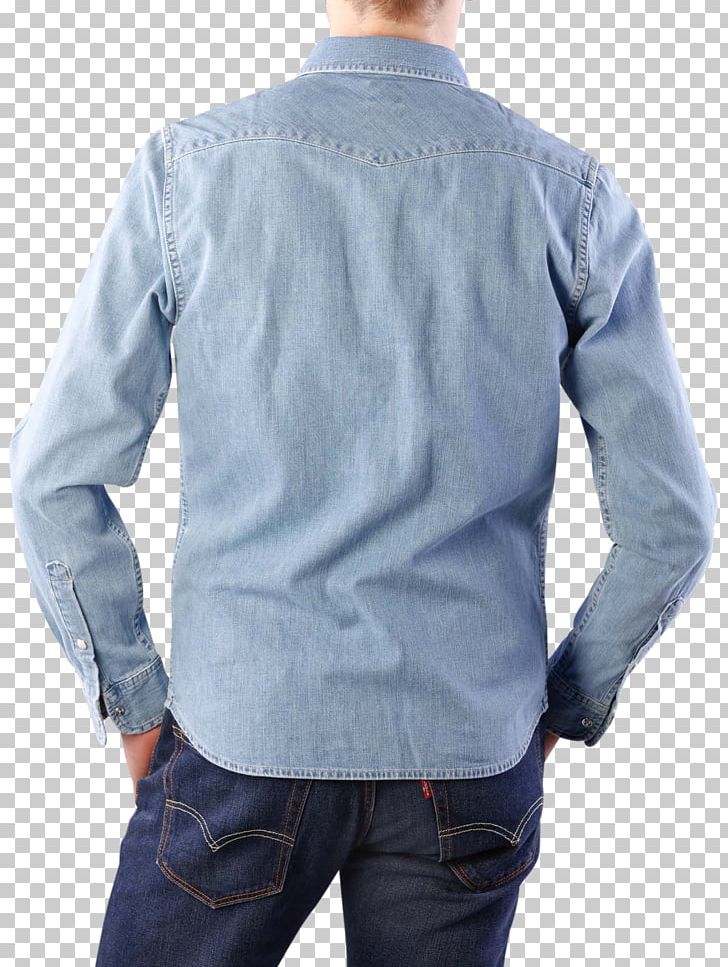 Dress Shirt Denim Sleeve Collar PNG, Clipart, Blue, Button, Clothing, Collar, Denim Free PNG Download