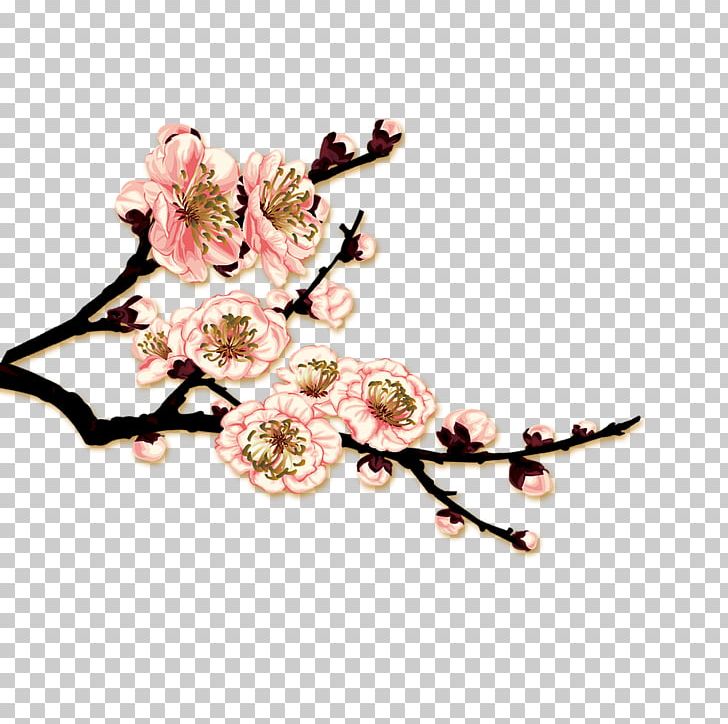 Plum Blossom Adobe Illustrator PNG, Clipart, Artificial Flower, Blossom, Branch, Cdr, Cherry Blossom Free PNG Download