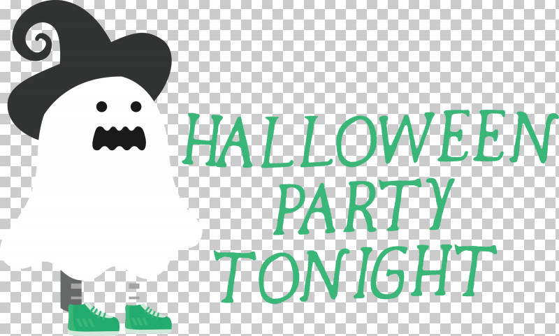 Halloween Halloween Party Tonight PNG, Clipart, Behavior, Green, Halloween, Happiness, Line Free PNG Download