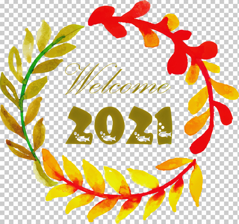 Happy New Year 2021 Welcome 2021 Hello 2021 PNG, Clipart, Cartoon, Christmas Day, Drawing, Floral Design, Happy New Year Free PNG Download