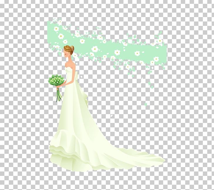 Bride Wedding Green Beauty Flower PNG, Clipart, Beauty, Bridal Clothing, Bride, Dress, Flower Free PNG Download