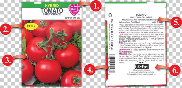 Tomato The Chas. C. Hart Seed Co. Food Charles Hart Seed Company PNG, Clipart, Advertising, Brand, Chaff, Connecticut, Food Free PNG Download