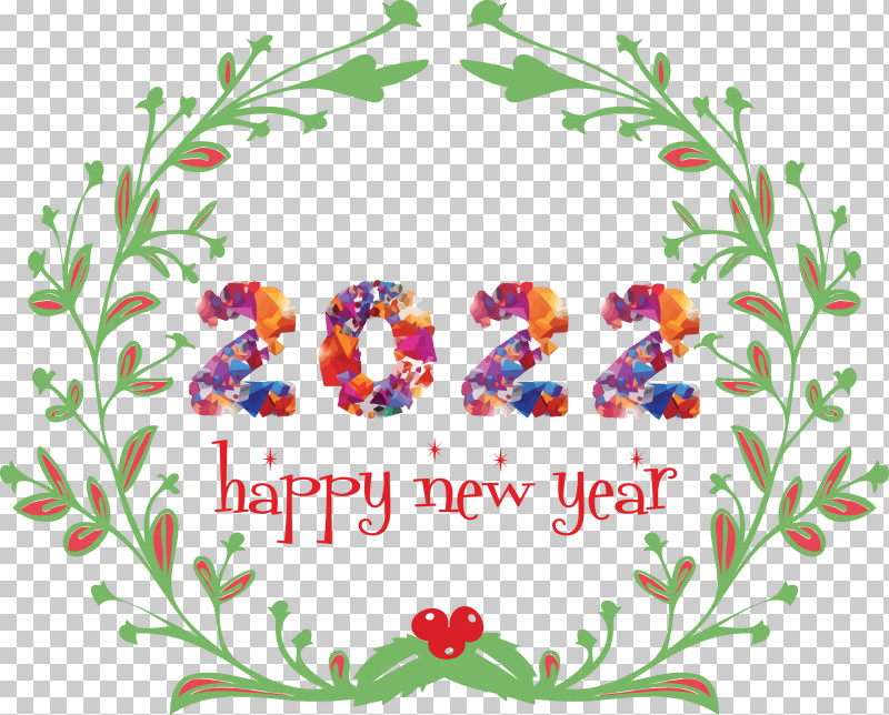 2022 Happy New Year 2022 2022 New Year PNG, Clipart, Creativity, Cut Flowers, Floral Design, Flower, Leaf Free PNG Download