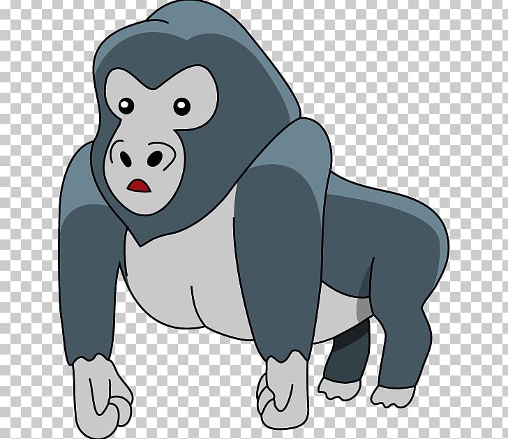Gorilla Ape PNG, Clipart, Ape, Carnivoran, Cartoon, Chimpanzee, Download Free PNG Download