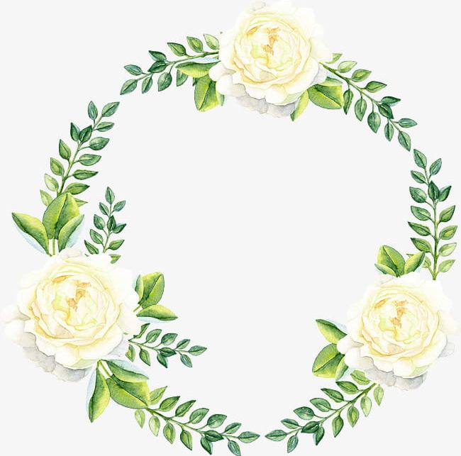 Hand Painted Watercolor Flower Round Wreath PNG, Clipart, Decoration, Floral, Floral Decoration, Flower Clipart, Hand Free PNG Download