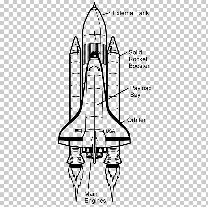 Space Shuttle Program Diagram Drawing Space Shuttle Challenger Disaster PNG, Clipart, Angle, Area, Artwork, Black And White, Cutaway Drawing Free PNG Download