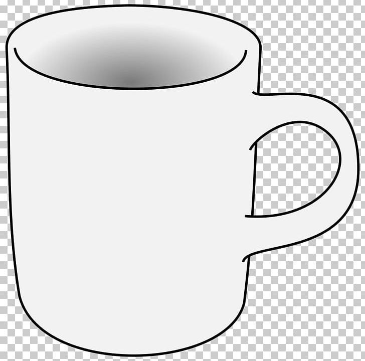 hot chocolate mug clipart black and white