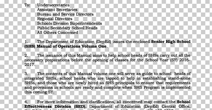 Document National Secondary School White Department Of Education PNG, Clipart, Ankur Senior Secondary School, Area, Black And White, Department Of Education, Document Free PNG Download