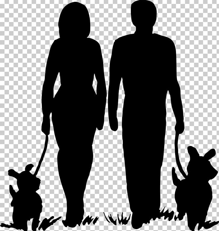 Dog Walking Dog Walking PNG, Clipart, Animals, Black, Black And White, Couple, Dog Free PNG Download
