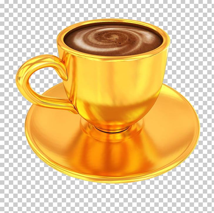 Coffee Cup Tea Doppio Cappuccino PNG, Clipart, Coffee, Coffee Shop, Color, Glass, Gold Free PNG Download