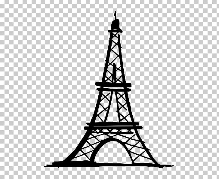 Eiffel Tower Drawing Phonograph Record Painting PNG, Clipart, Black And White, Building, Drawing, Eiffel Tower, Line Free PNG Download