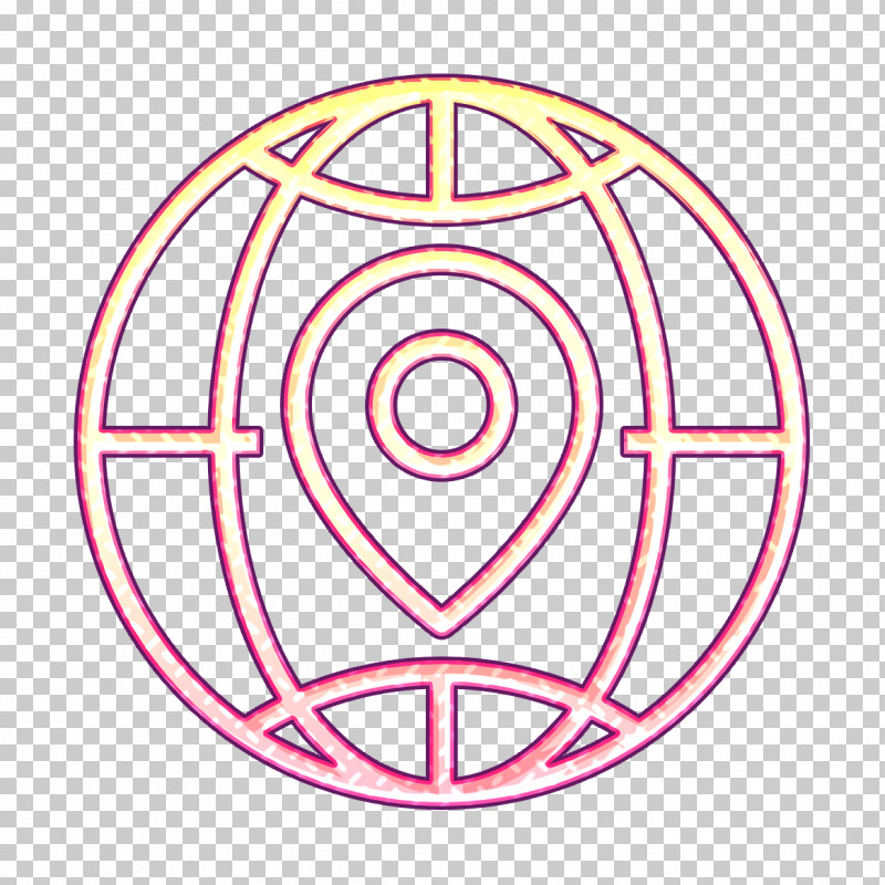 Globe Icon Navigation Icon PNG, Clipart, Circle, Globe Icon, Line, Line Art, Magenta Free PNG Download