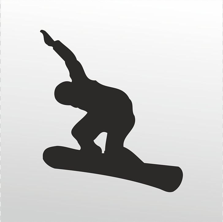Winter Olympic Games Snowboarding Sport Silhouette PNG, Clipart, Balance, Black And White, Finger, Hand, Joint Free PNG Download