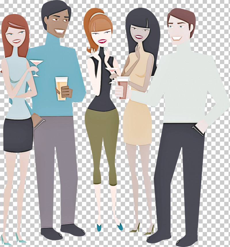 Cartoon Standing Human Conversation Style PNG, Clipart, Black Hair ...