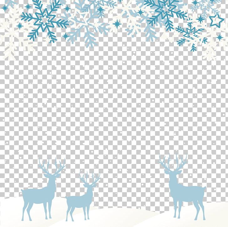 Santa Claus's Reindeer Santa Claus's Reindeer Christmas New Year PNG, Clipart, Antler, Blue, Border, Branch, Computer Wallpaper Free PNG Download