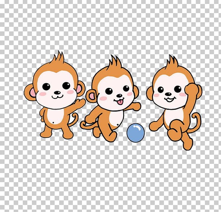 Monkey Cartoon Plastic PNG, Clipart, Animals, Area, Art, Carnivoran, Cat Like Mammal Free PNG Download