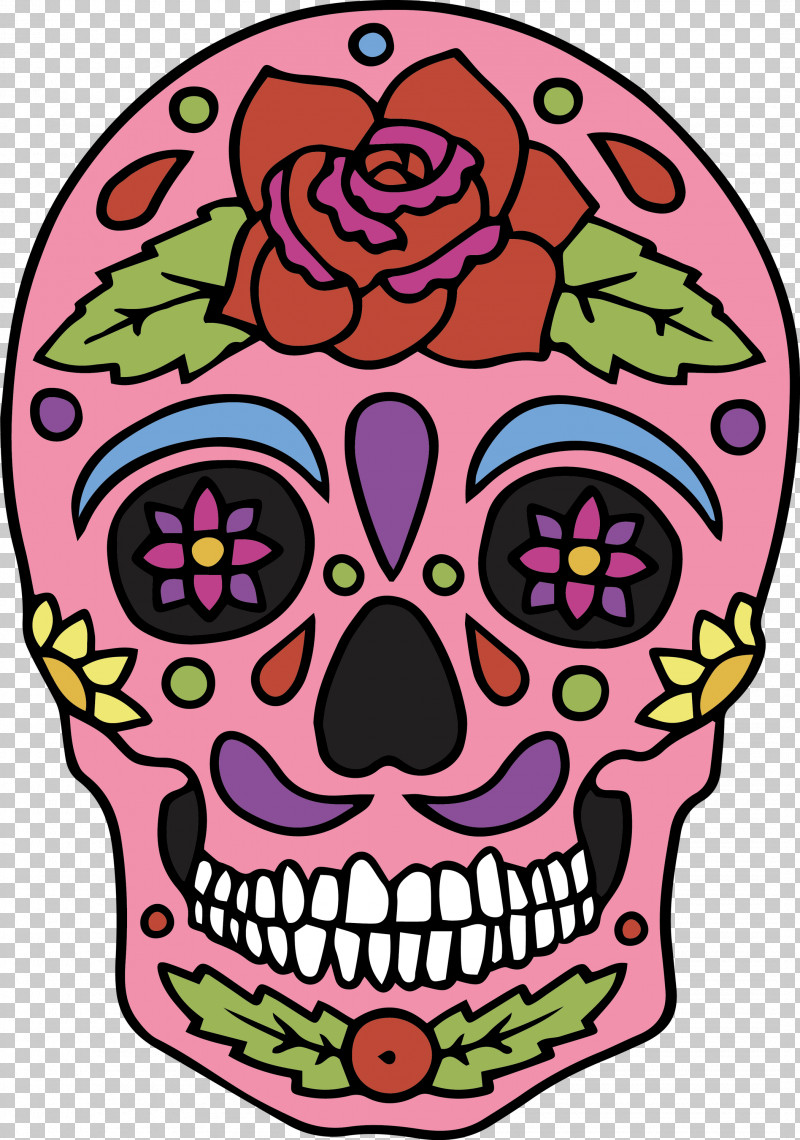 Skull Mexico Cinco De Mayo PNG, Clipart, Cinco De Mayo, Flower, Headgear, Meter, Mexico Free PNG Download