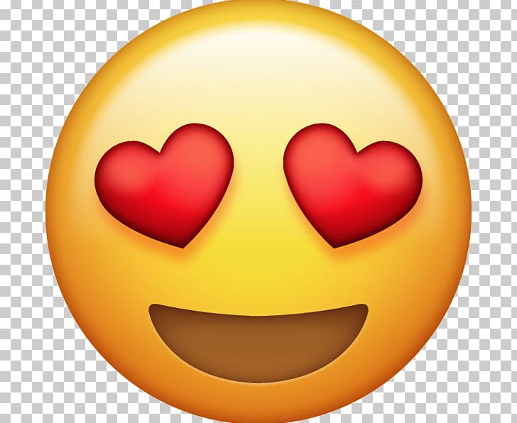 Emoji Love Iphone : Transparent Png Emoticons - Heart Face Emoji Png