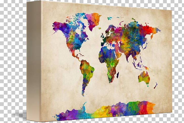 Painting World Map Art PNG, Clipart, Abstract Art, Art, Art Museum, Canvas, Canvas Print Free PNG Download