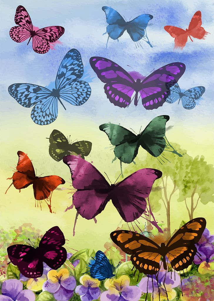 Butterfly Watercolor Painting Art PNG, Clipart, Brush Footed Butterfly, Flower, Insect, Insects, Invertebrate Free PNG Download