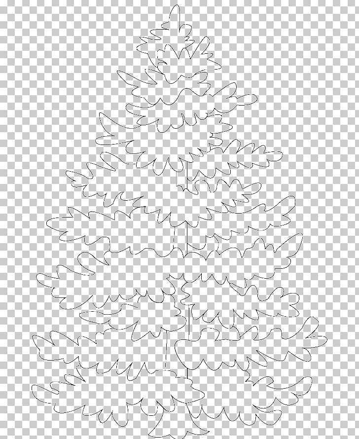 Spruce Christmas Tree Fir Line Art PNG, Clipart, Area, Black And White, Branch, Christmas, Christmas Tree Free PNG Download