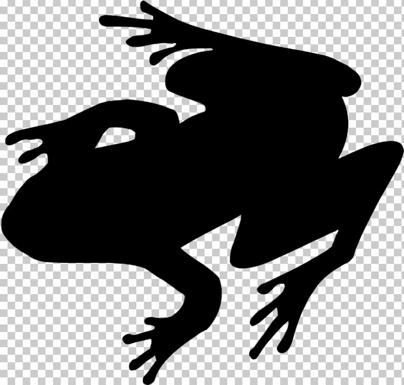 Frog Toad Black-and-white Silhouette Stencil PNG, Clipart, Blackandwhite, Frog, Silhouette, Stencil, Tail Free PNG Download