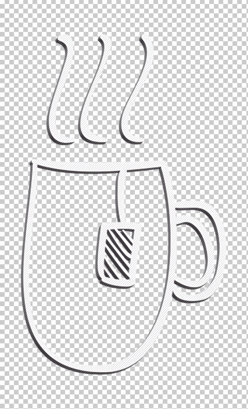 Social Media Hand Drawn Icon Hot Tea Cup Hand Drawn Outline Icon Food Icon PNG, Clipart, Cup, Food Icon, Geometry, Line, Line Art Free PNG Download
