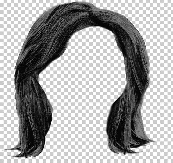 Hairstyle Wig Long Hair Black Hair PNG, Clipart, Black, Black And White, Black Hair, Doll, Hair Free PNG Download