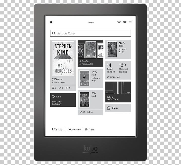Kobo Aura HD Kobo Glo Barnes & Noble Nook Kobo Touch PNG, Clipart, Aura, Barnes Noble Nook, Black And White, Book, Brand Free PNG Download