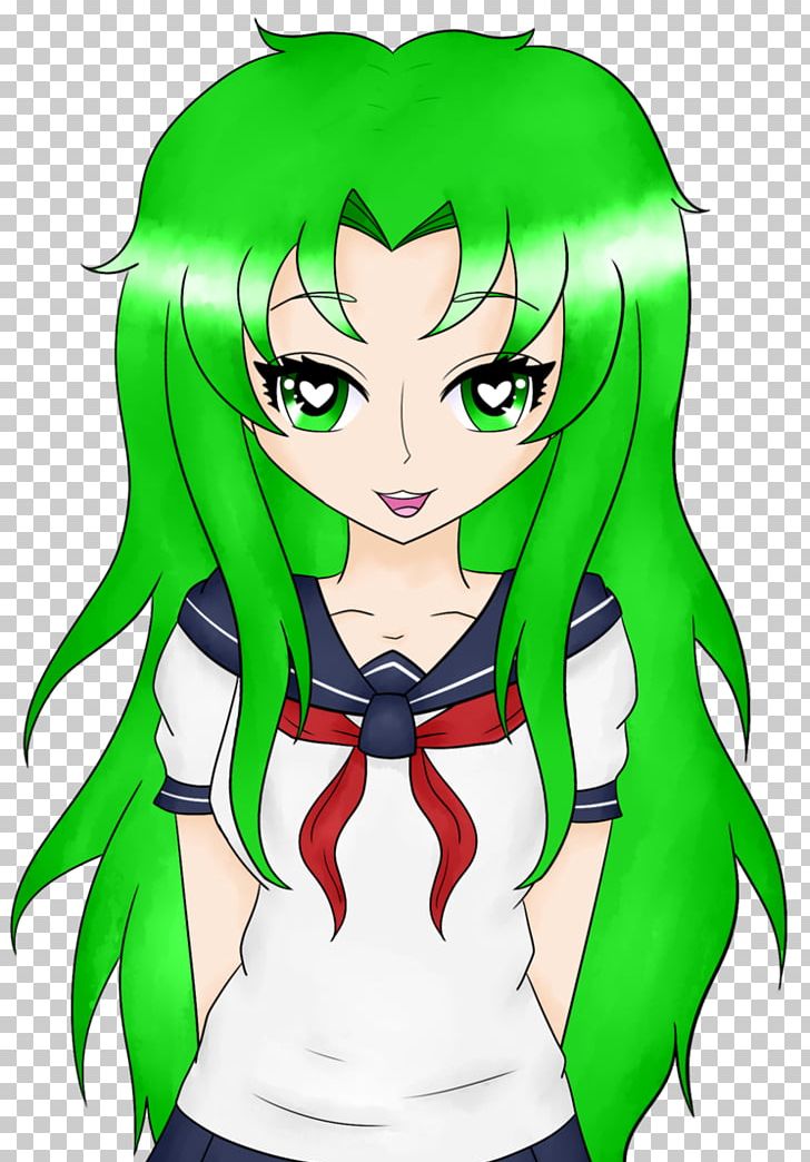 Yandere Simulator Digital Art Fan Art Drawing PNG, Clipart, Anime, Art, Black Hair, Cartoon, Deviantart Free PNG Download