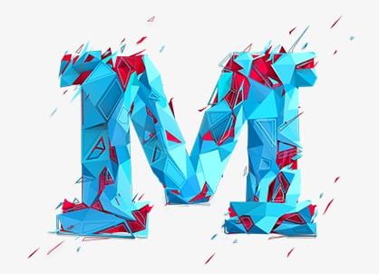 Creative Letter M PNG, Clipart, Blue, Blue Letters, Creative, Creative Clipart, Creative Letters Free PNG Download