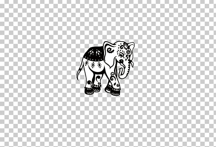 Dog Ganesha Elephant Ornament Sticker PNG, Clipart, Animal Print, Animals, Black, Carnivoran, Cartoon Free PNG Download