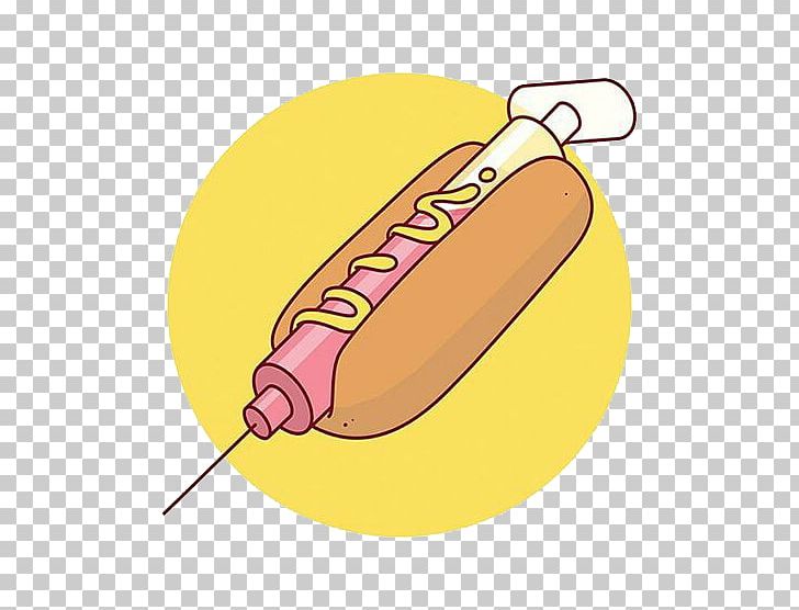 Hot Dog Toast Syringe Injection Illustration PNG, Clipart, Art, Beef, Behance, Creative, Creativity Free PNG Download
