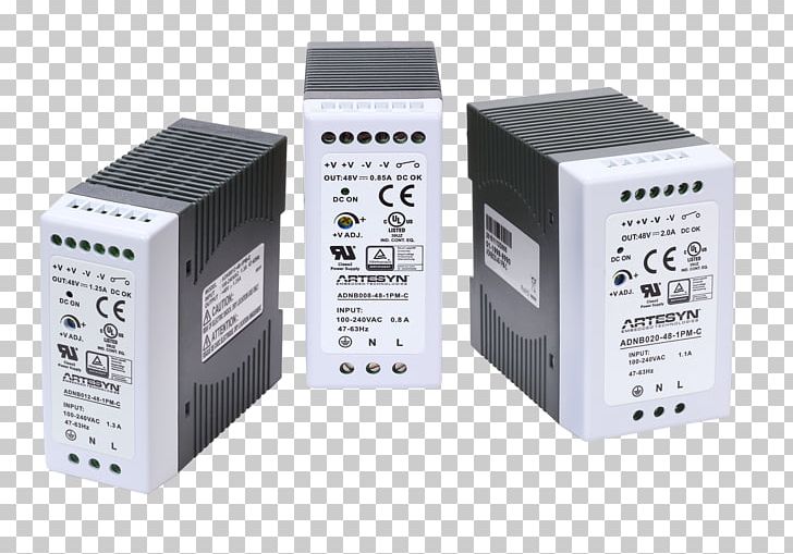 Power Converters AC Adapter DIN Rail AC/DC Receiver Design Direct Current PNG, Clipart, Ac Adapter, Adapter, Alternating Current, Artesyn Technologies, Computer Component Free PNG Download