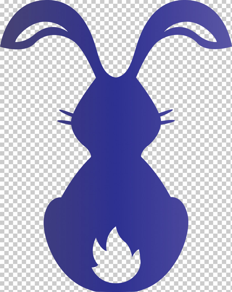 Cute Bunny Easter Day PNG, Clipart, Cobalt Blue, Cute Bunny, Easter Day, Electric Blue, Purple Free PNG Download