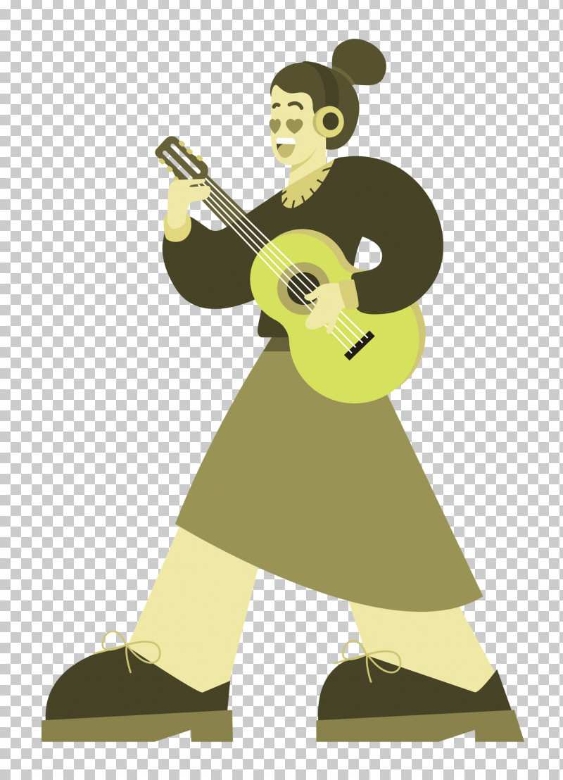 Playing The Guitar Music Guitar PNG, Clipart, Behavior, Brass, Brass Instrument, Cartoon, Character Free PNG Download