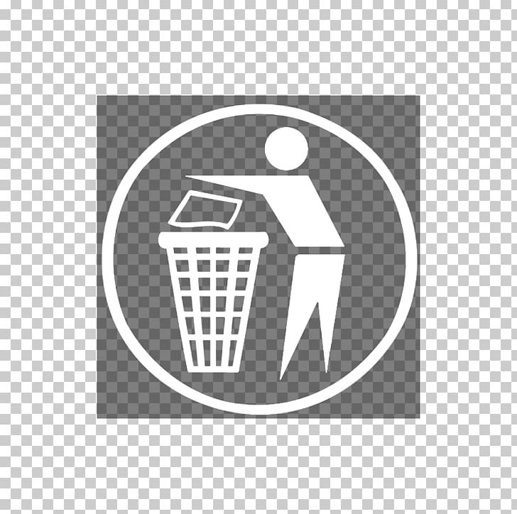 Litter Rubbish Bins & Waste Paper Baskets Sign PNG, Clipart, Brand, Emblem, Line, Litter, Logo Free PNG Download