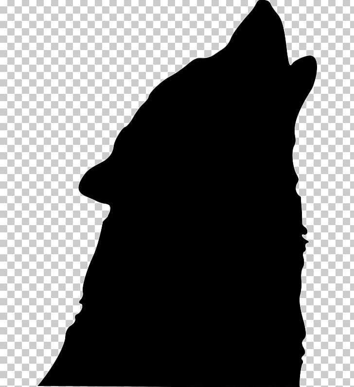 Gray Wolf Silhouette PNG, Clipart, Animals, Aullido, Black, Black And White, Drawing Free PNG Download