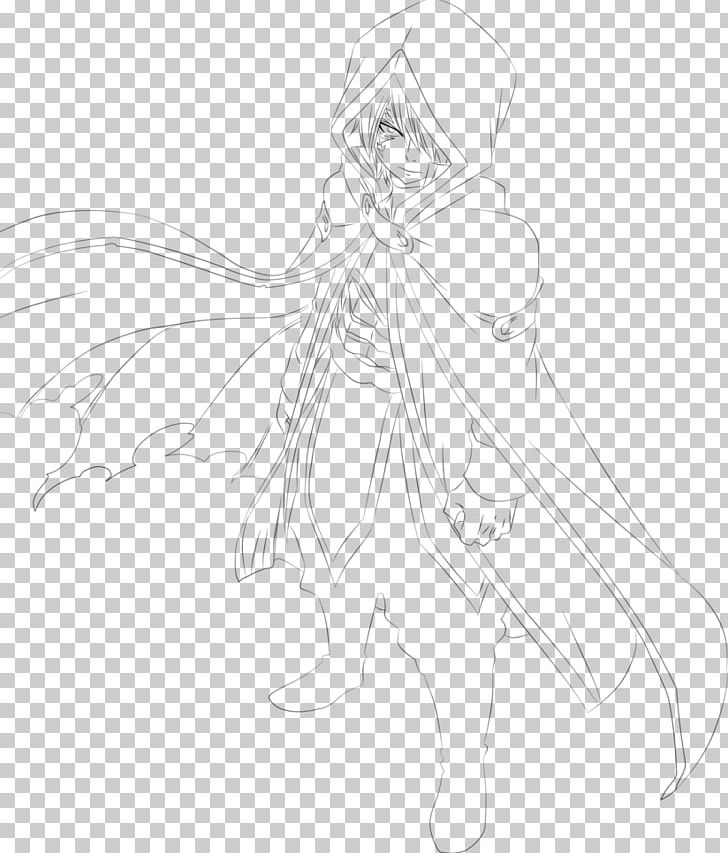 Figure Drawing Line Art Fairy Sketch PNG, Clipart, Anime, Arm, Artwork, Black And White, Costume Design Free PNG Download