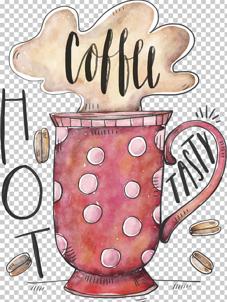 Coffee Cup Doughnut Cafe Watercolor Painting PNG, Clipart, Beer Mug, Cafe, Coffee, Coffee Cup, Coffee Mug Free PNG Download