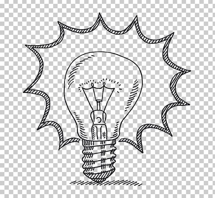 Light Drawing Art Sketch PNG, Clipart, Art, Artwork, Black And White, Bright, Bulb Free PNG Download