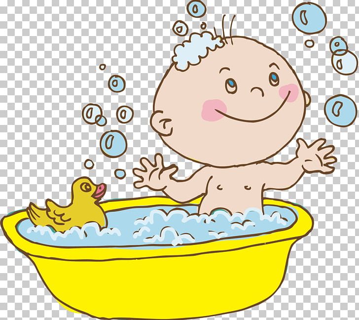 Bathing Cartoon Child PNG, Clipart, Adobe Illustrator, Area, Art, Babies, Baby Free PNG Download