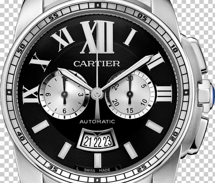 Cartier Tank Chronograph Automatic Watch PNG, Clipart, Accessories, Automatic Watch, Black And White, Brand, Cartier Free PNG Download