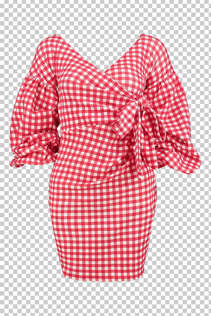 Polka Dot Shoulder Sleeve Nightwear Dress PNG, Clipart, Clothing, Day Dress, Dress, Joint, Magenta Free PNG Download
