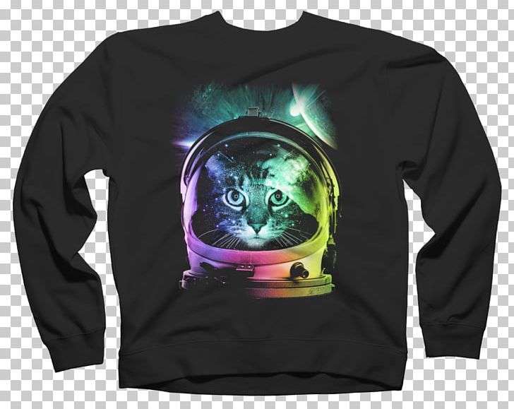 T-shirt Hoodie Astronaut Crop Top PNG, Clipart, Astronaut, Black, Brand, Cat, Clothing Free PNG Download