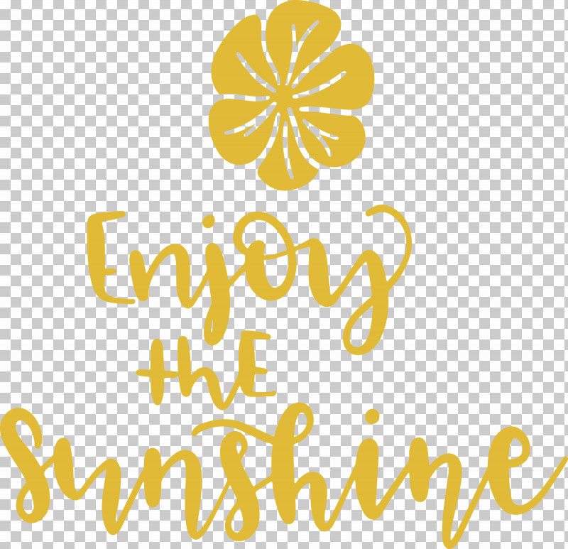 Sunshine Enjoy The Sunshine PNG, Clipart, Floral Design, Fruit, Happiness, Line, Logo Free PNG Download