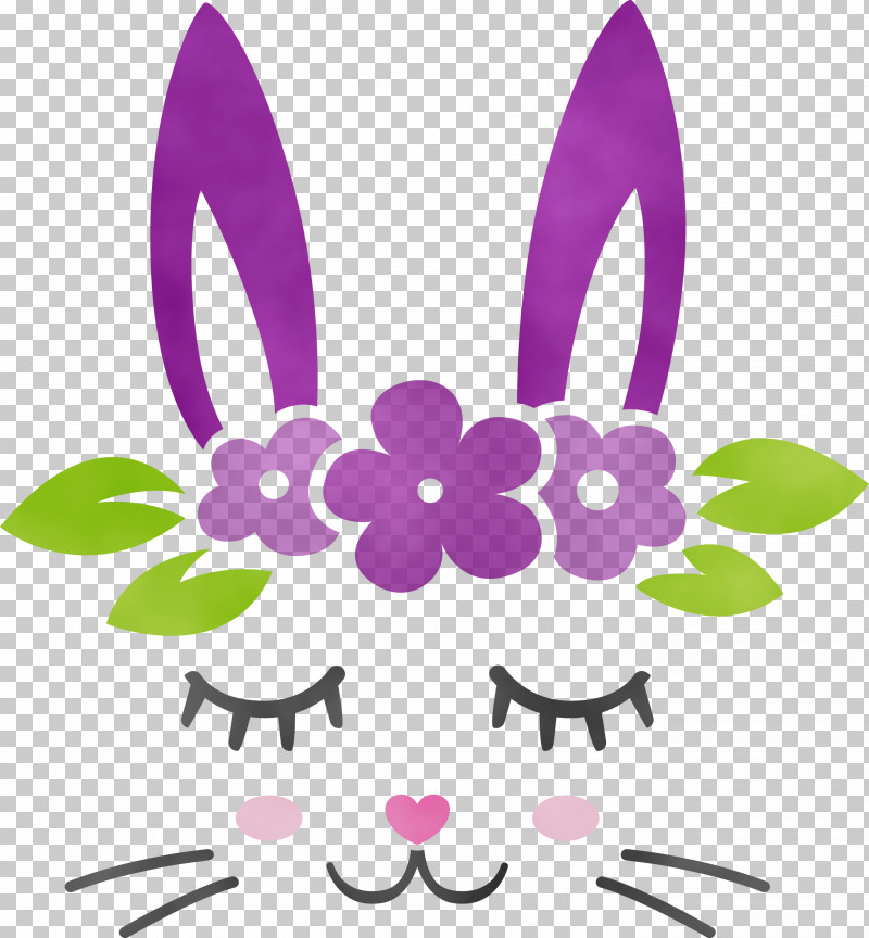 Easter Bunny PNG, Clipart, Cute Rabbit, Easter Bunny, Easter Day, Paint, Purple Free PNG Download