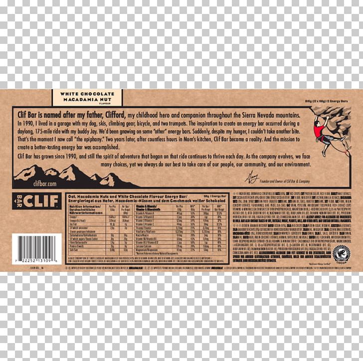 Chocolate Brownie Clif Bar & Company Nutrition Facts Label Energy Bar PNG, Clipart, Calorie, Chocolate, Chocolate Brownie, Chocolate Chip, Clif Bar Company Free PNG Download
